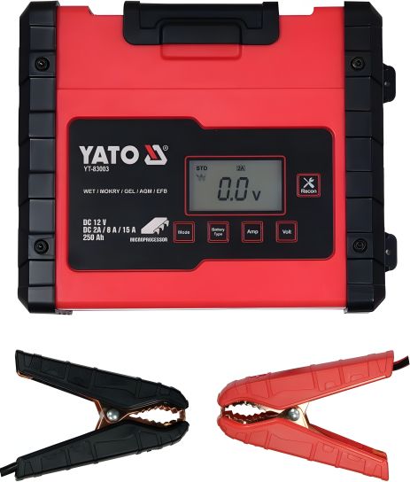 Зарядний пристрій до 15 ампер Yato YT-83003