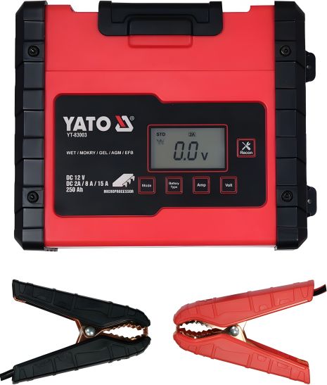 Зарядний пристрій до 15 ампер Yato YT-83003