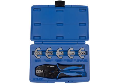 Кримпер храповичный для обжима изолированных наконечников, 7 предметов от KING TONY 42107GX Кримпер храповичный для обжима изолированных наконечников, 7 предметов от KING TONY 42107GX