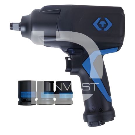 Пневмогайковерт 1/2" 1288 Нм з 3 торцевими головками KING TONY