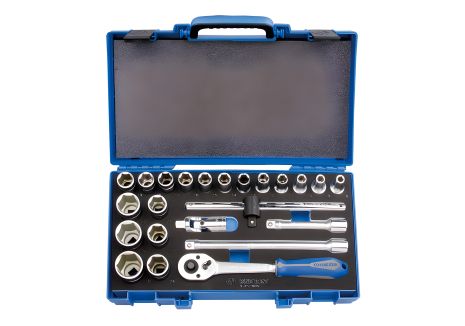 Набор головок 1/2" 23 ед. 6-гр. 8-32 мм KING TONY 4523MRV01 Набор головок 1/2" 23 ед. 6-гр. 8-32 мм KING TONY 4523MRV01