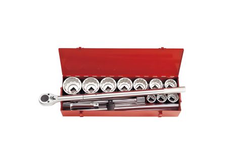 Набор из 14 головок 1" (12-ти гранн.) 36-80 мм KING TONY 8015MR Набор из 14 головок 1" (12-ти гранн.) 36-80 мм KING TONY 8015MR