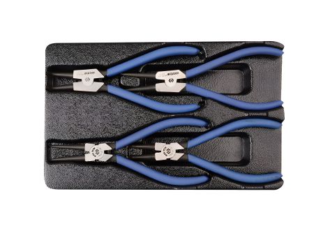 Комплект шарнирно-губцевого инструмента в лотке, 4 пр. KING TONY 9-42114GP