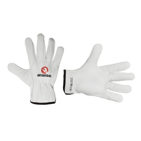 Перчатка кожаная для водителя СП-0171, INTERTOOL