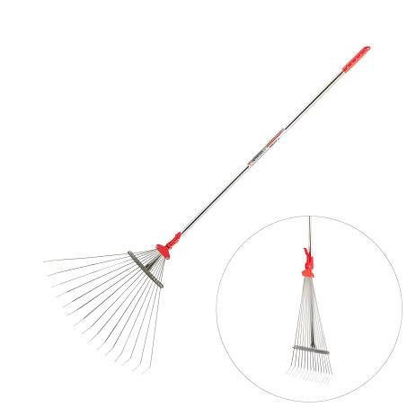 Інструментальні граблі віялові, 15 прутів, регульована ширина 20-65 см INTERTOOL FT-3008 Інструментальні граблі віялові, 15 прутів, регульована ширина 20-65 см INTERTOOL FT-3008