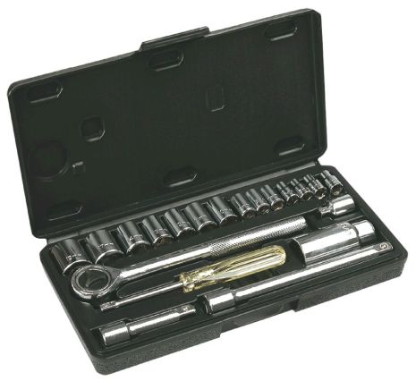 Набор сменных головок 1/4", 3/8", набор 20 шт. Top Tools 38D257