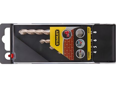 Комплект сверл по бетону, камню, кирпичу Stanley STA58081-QZ