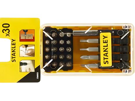 Набір з 30 бітів для шуруповерта, Stanley STA60525-XJ