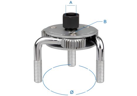 Трехзахватный съемник масляных фильтров 75-120 мм KING TONY 9AE43 (универсальный) Трехзахватный съемник масляных фильтров 75-120 мм KING TONY 9AE43 (универсальный)