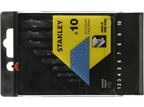 Комплект сверл по металлу HSS-R Stanley STA56030-QZ