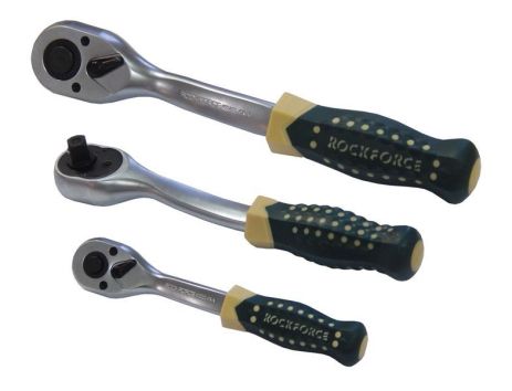 Вигнута реверсивна тріскачка 3/8" (72 зуб.) ROCKFORCE FORSAGE RF-802322 Вигнута реверсивна тріскачка 3/8" (72 зуб.) ROCKFORCE FORSAGE RF-802322