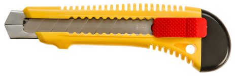 Нож с отламывающимся лезвием 18 мм, упаковка - sliding card, лезвие Sk-5, пластмассовый корпус ПЭ Topex 17B191 Нож с отламывающимся лезвием 18 мм, упаковка - sliding card, лезвие Sk-5, пластмассовый корпус ПЭ Topex 17B191