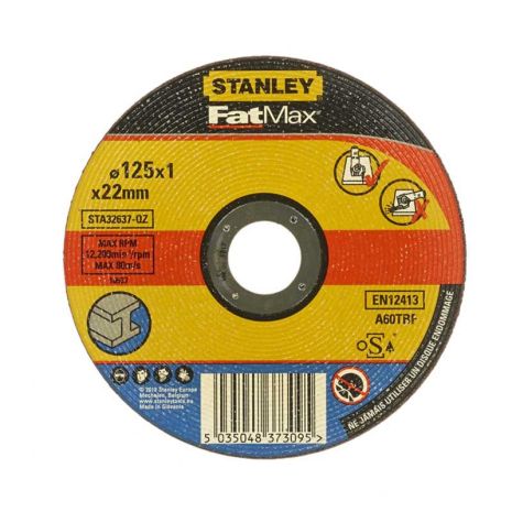 Диск отрезной по алюминию 115x1,6х22 мм, тип Flat (упак. 1/25) STANLEY STA32622