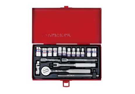 Головок набор 1/4" 18 элементов (4-12 мм) KING TONY 2518MR