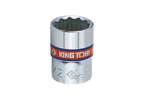 Торцева головка 1/4" 11/32" 12PT хром KING TONY 233011S