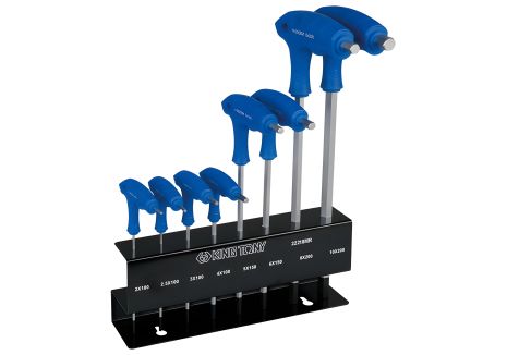 Комплект экстрадлинных шестигранников 8 ед. Г-обр. 2-10 мм KING TONY 22218MR