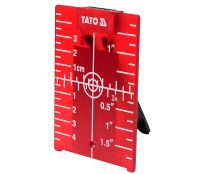Прицельная пластина для нивелира с лазерным красным лучом 105х75х3,2 мм. Yato YT-30464