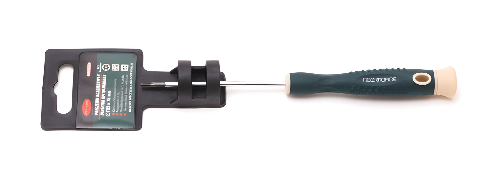 Точна викрутка TORX з отвором T9H×75 мм, ROCKFORCE FORSAGE RF-73707509 Точна викрутка TORX з отвором T9H×75 мм, ROCKFORCE FORSAGE RF-73707509