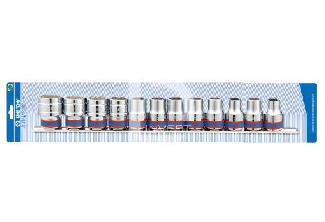 Комплект торцевых головок 1/2", шестигранные, 10-24 мм, 12 предметов KING TONY 4312MR8