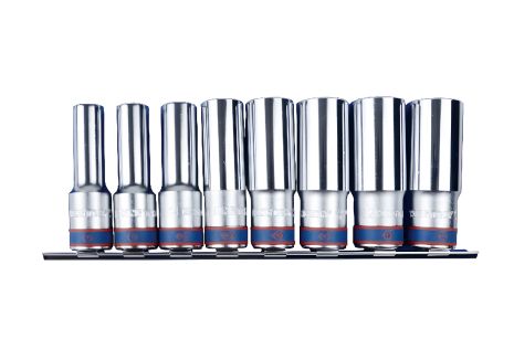 Комплект головок 12 грн. на планці 1/2" 12-23mm KING TONY 4208MR10 Комплект головок 12 грн. на планці 1/2" 12-23mm KING TONY 4208MR10