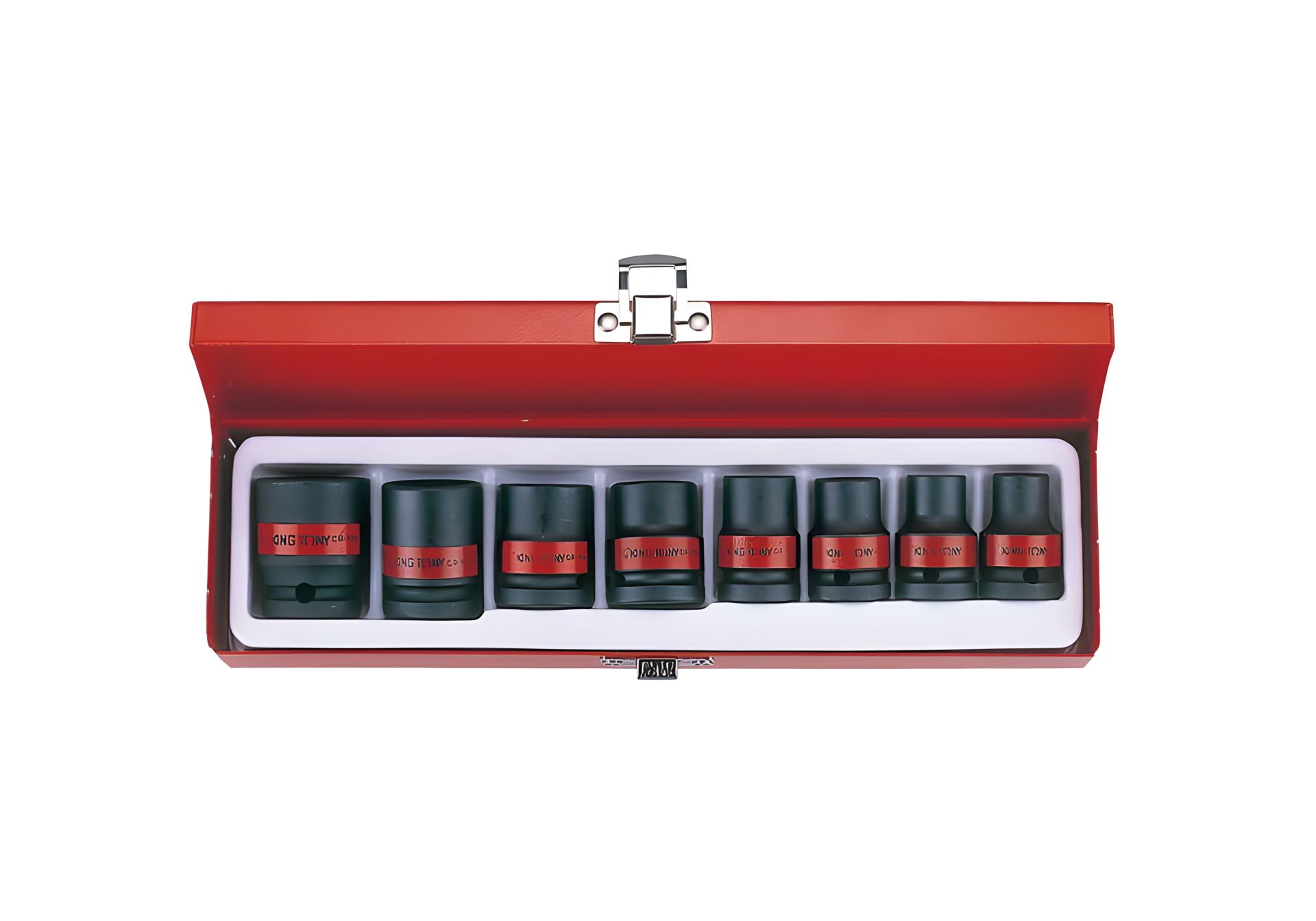 Набір ударних торцевих головок 1/2", шестигранні, дюймові, 8 предметів, від KING TONY 4408SP Набір ударних торцевих головок 1/2", шестигранні, дюймові, 8 предметів, від KING TONY 4408SP