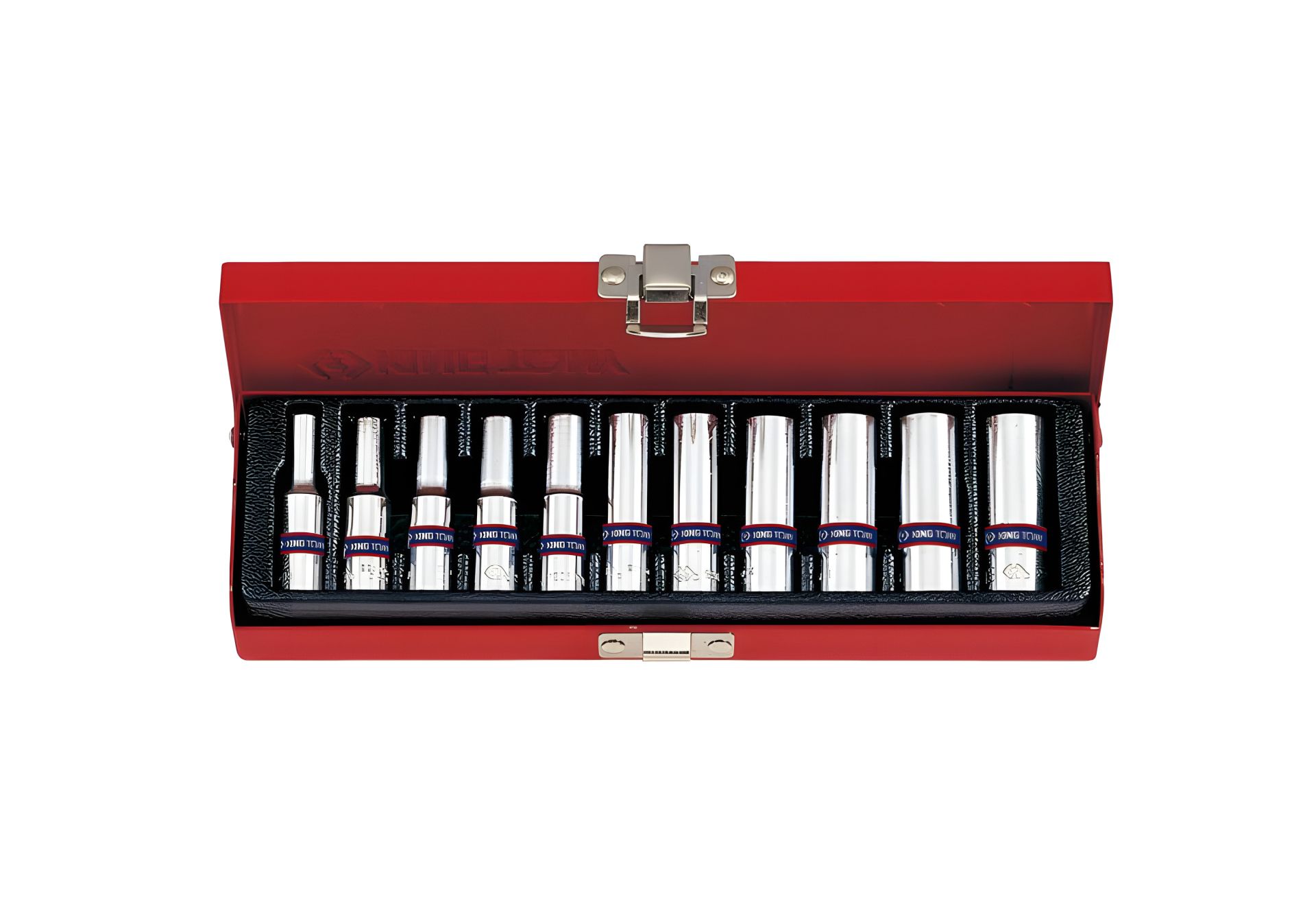 Набор удлиненных головок 1/4" 11 предметов 4-13 мм KING TONY 2511MR Набор удлиненных головок 1/4" 11 предметов 4-13 мм KING TONY 2511MR