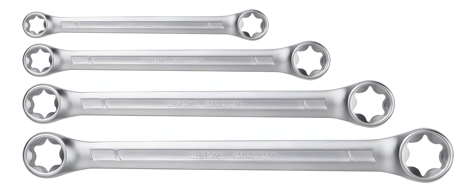 Комплект накидних ключів Torx T6-T24, 4 шт. CrV, NEO 09-980 Комплект накидних ключів Torx T6-T24, 4 шт. CrV, NEO 09-980