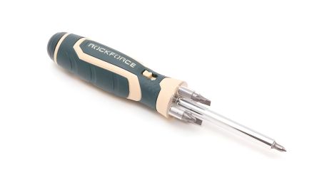 Реверсивна універсальна викрутка з підсвічуванням 4LED та комплектом біт, ROCKFORCE FORSAGE RF-303854 Реверсивна універсальна викрутка з підсвічуванням 4LED та комплектом біт, ROCKFORCE FORSAGE RF-303854