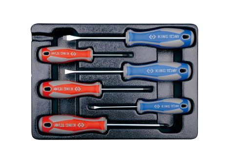 KING TONY Набор отверток (шлиц-3 шт.,филипс-3 шт) 6 предметов (9-31106MR) KING TONY Набор отверток (шлиц-3 шт.,филипс-3 шт) 6 предметов (9-31106MR)