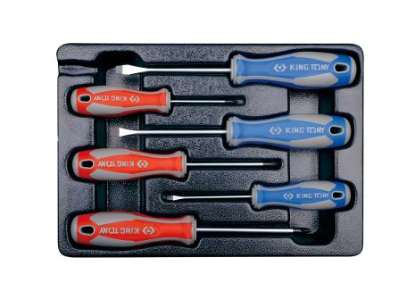KING TONY Набор отверток (шлиц-3 шт.,филипс-3 шт) 6 предметов (9-31106MR)