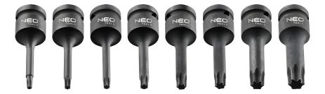 9 ударных ключей Torx NEO 08-712
