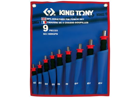 Набор выколоток с рукояткой, 9 предметов KING TONY 1009GPN