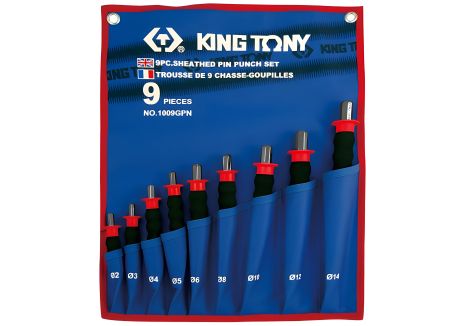 Набор выколоток с рукояткой, 9 предметов KING TONY 1009GPN