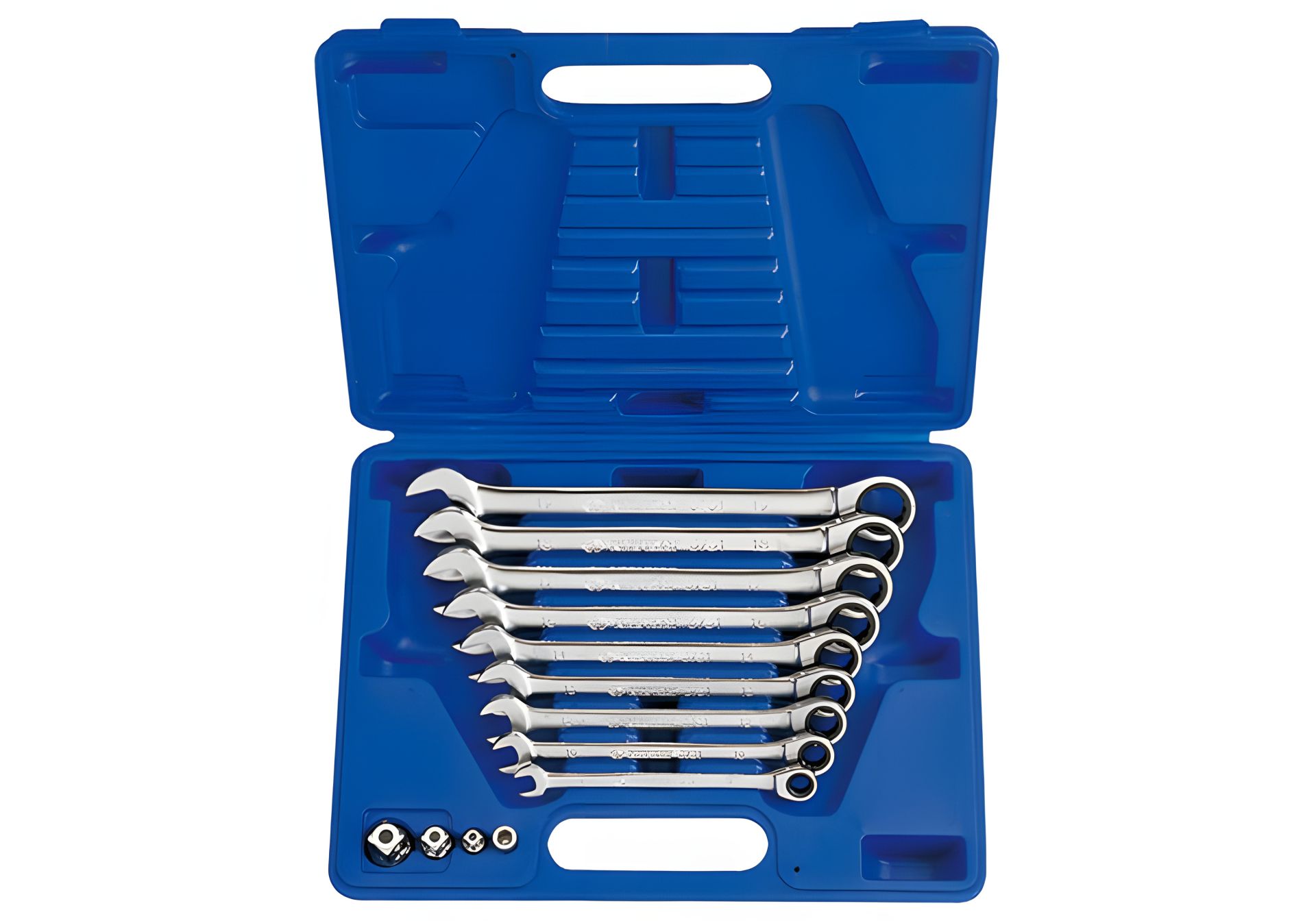 Набір ключів ріжково-накидних з тріскачкою 13 од. 8-19 мм KING TONY (13113MR) Набір ключів ріжково-накидних з тріскачкою 13 од. 8-19 мм KING TONY (13113MR)