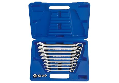 Комплект рожково-накидных ключей с трещоткой 13 ед. 8-19 мм KING TONY 13113MR Комплект рожково-накидных ключей с трещоткой 13 ед. 8-19 мм KING TONY 13113MR