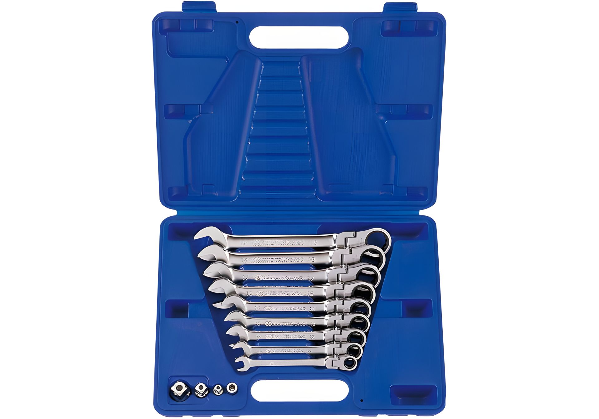 Набор ключей комби с трещеткой и шарниром (8-19 мм), 9 предметов KING TONY 13013MR Набор ключей комби с трещеткой и шарниром (8-19 мм), 9 предметов KING TONY 13013MR