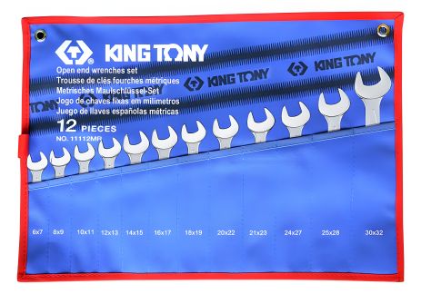 Комплект рожковых ключей 12 шт. (6-32 мм) KING TONY 1112MRN