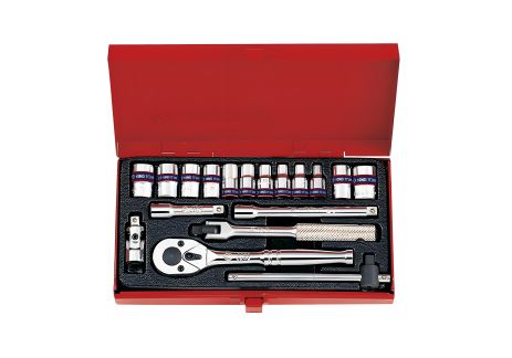 Набір головок 1/4" 18 ін. (4-12 мм) KING TONY 2519MR