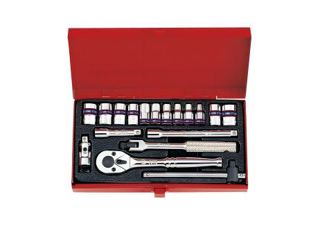 Набор головок 1/4" 18 ед. 12-ти гранные (4-12 мм) KING TONY 2019MR