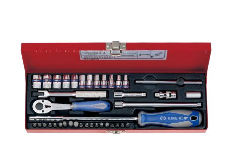 Набір головок King Tony 2540MR 1/4" 40 од. (4-13 мм)