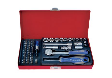 Комплект головок 1/4" 51 од. KING TONY 2551MR