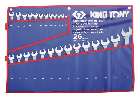 Набор комбинированных ключей 26 шт. (6-32 мм) KING TONY 1226MRN