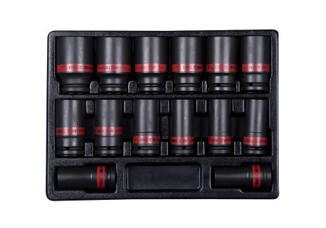 14 предметний набір 1/2"DR. 6PT Impact Socket Set для Trolley, KING TONY 9-6414SP