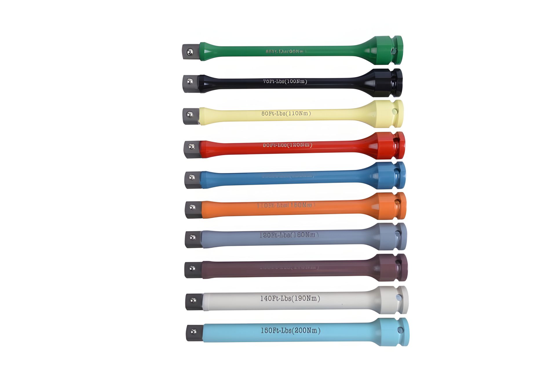 Набір з 10 подовжувачів 1/2" 192 мм ударних, KING TONY 4481PP1 Набір з 10 подовжувачів 1/2" 192 мм ударних, KING TONY 4481PP1