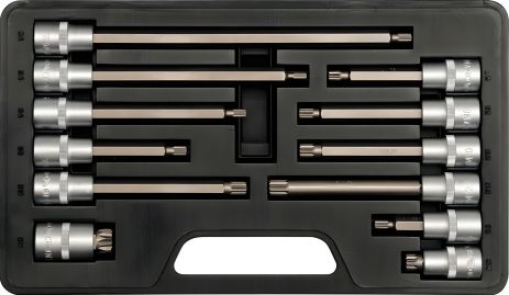 Набор из 12 удлинённых насадок Spline Yato YT-7753