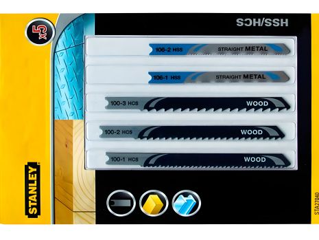 Набір пилок U хвіст по металу та дереву Stanley STA27040-XJ