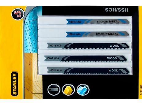 Комплект пилок для металла и дерева U-образный хвост Stanley STA27040-XJ