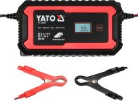 Сетевой зарядный прибор с LCD дисплеем Yato YT-83002, 230В к аккумуляторам 6V-2А 12V-10А, макс. 240A