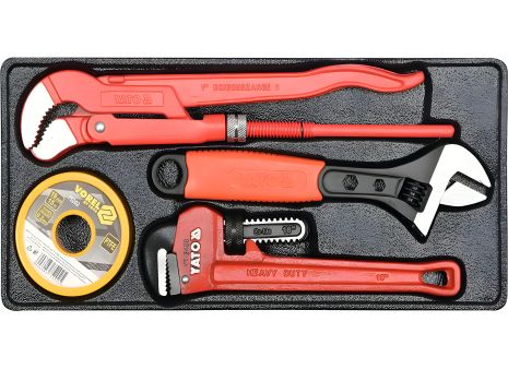 Ложемент для инструментального ящика с развёртками трубных ключей Yato YT-55480 Ложемент для инструментального ящика с развёртками трубных ключей Yato YT-55480