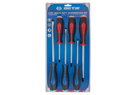 Набір силових викруток, 6 предметів KING TONY (30206AMRB)